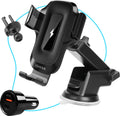 ISHIVA® Telefoonhouders Auto met Qi Draadloze Oplader