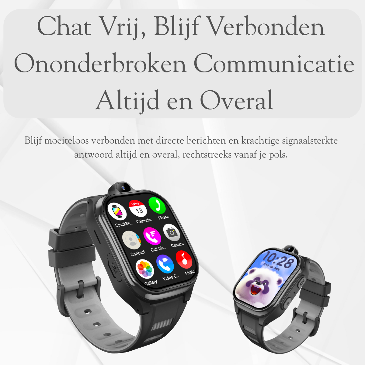 ISHIVA® PRO Smartwatch Kinderen - GPS Horloge Met Simkaart (4G GPS)