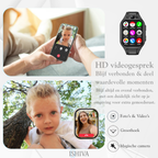 ISHIVA® PRO Smartwatch Kinderen - GPS Horloge Met Simkaart (4G GPS)