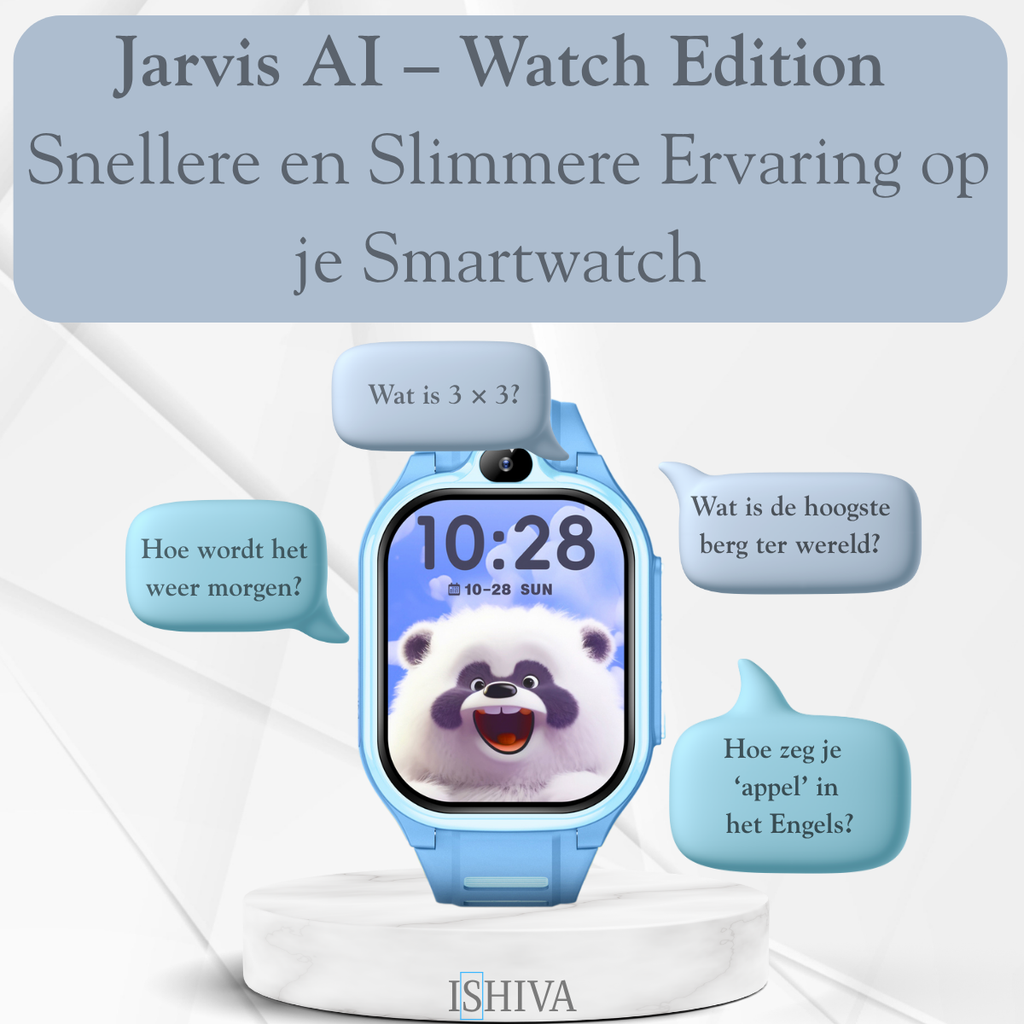 ISHIVA® PRO Smartwatch Kinderen - GPS Horloge Met Simkaart (4G GPS)