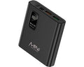 ISHIVA® Mini Powerbank 10000 mAh - Powerbank - Powerbank USB C - Snellader 22.5W - LED Display - 2 jaar Garantie - Zwart