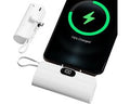 ISHIVA® Mini Powerbank 5000 mAh - Powerbank USB C - Kleine Draadloze Powerbank met LED Display - 2 jaar Garantie - Wit