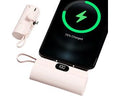 ISHIVA® Mini Powerbank 5000 mAh - Powerbank USB C - Kleine Draadloze Powerbank met LED Display - 2 jaar Garantie - Roze