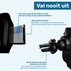 ISHIVA® Telefoonhouders Auto met Qi Draadloze Oplader