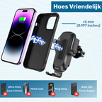 ISHIVA® Telefoonhouders Auto met Qi Draadloze Oplader