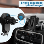 ISHIVA® Telefoonhouders Auto met Qi Draadloze Oplader