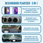 ISHIVA® Telefoonhouders Auto met Qi Draadloze Oplader