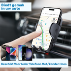 ISHIVA® Telefoonhouders Auto met Qi Draadloze Oplader