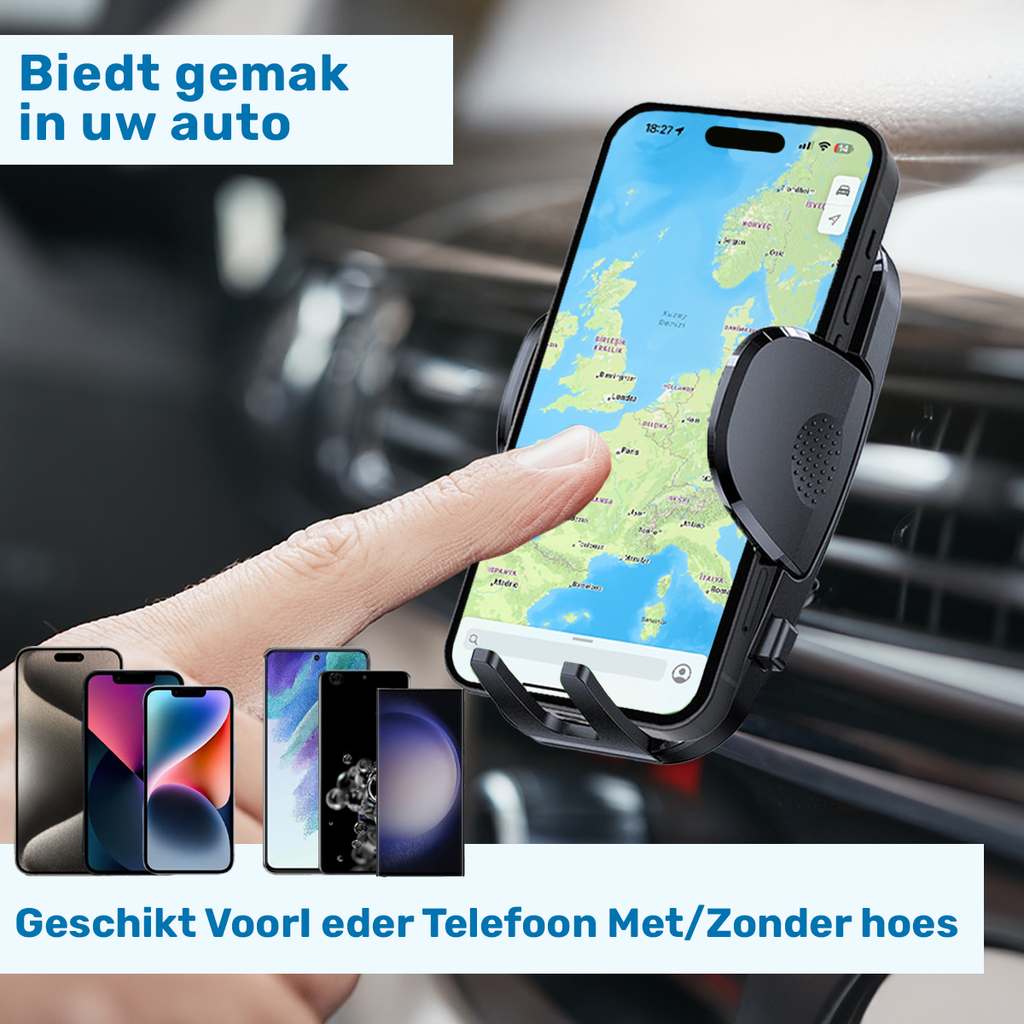 ISHIVA® Telefoonhouders Auto 3 in 1 - 2 jaar Garantie